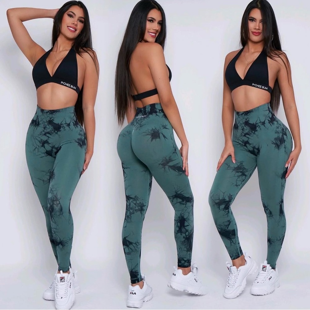 PCHEEBUM lightening marble leggings